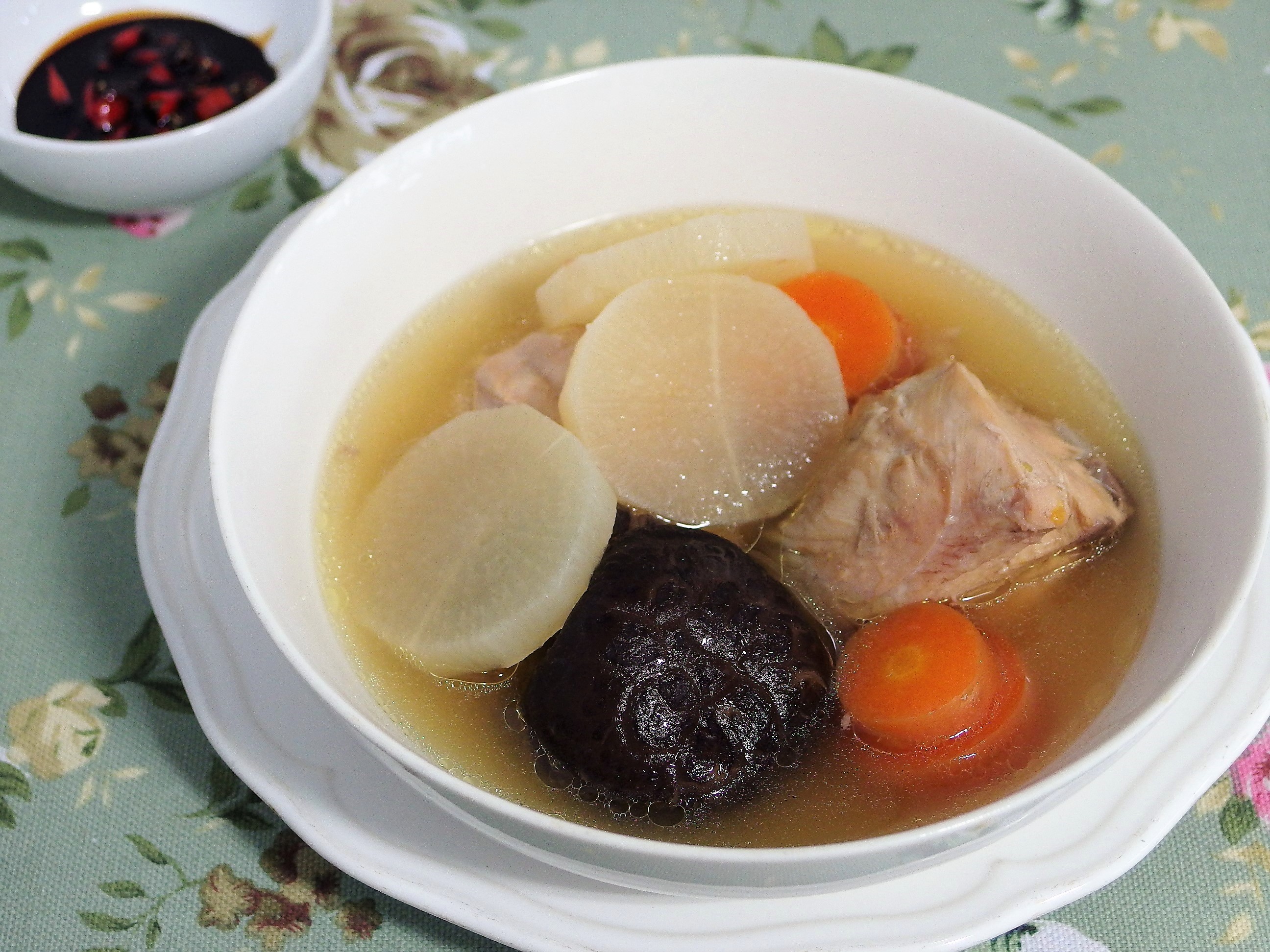 Daikon, Mushroom & Chicken Soup Recipe Spring Tomorrow