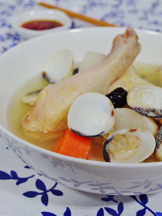 Chicken Soup with Chinese Yam and Clams Spring Tomorrow