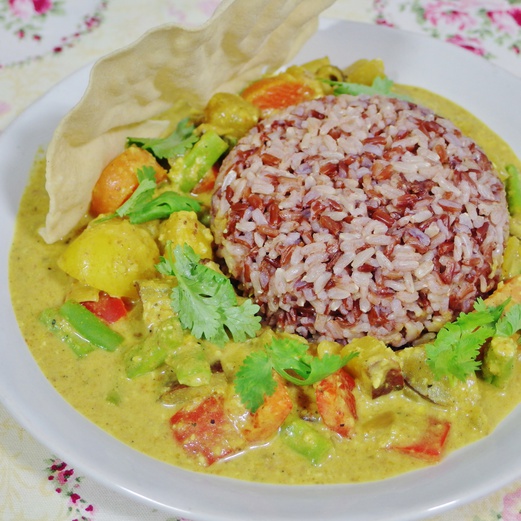 Healthy Vegetable Korma Recipe (suitable for vegetarians) Spring Tomorrow
