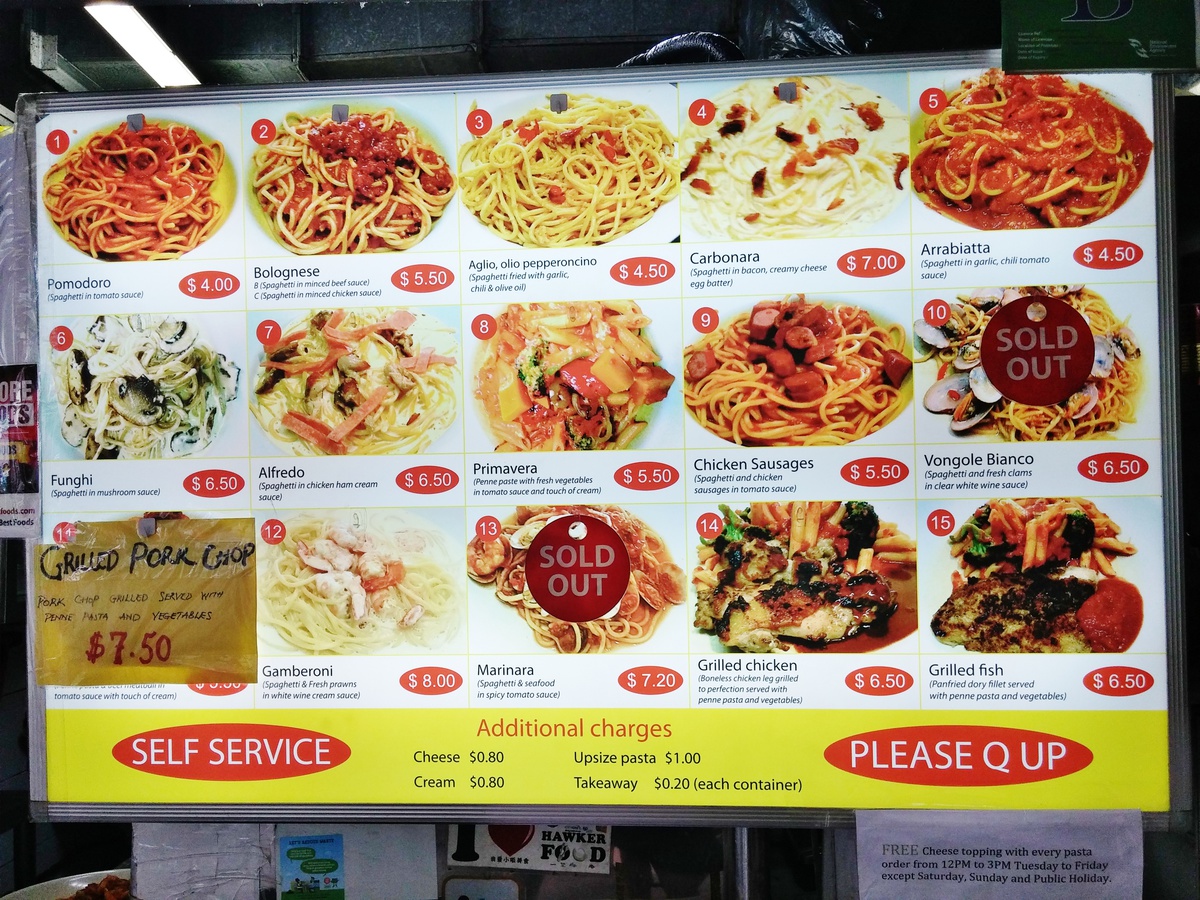 Grill & Pasta Sembawang Hill Food Centre Spring Tomorrow