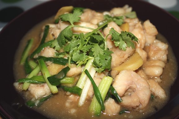 Fish with Ginger and Spring Onions Recipe 姜葱鱼片