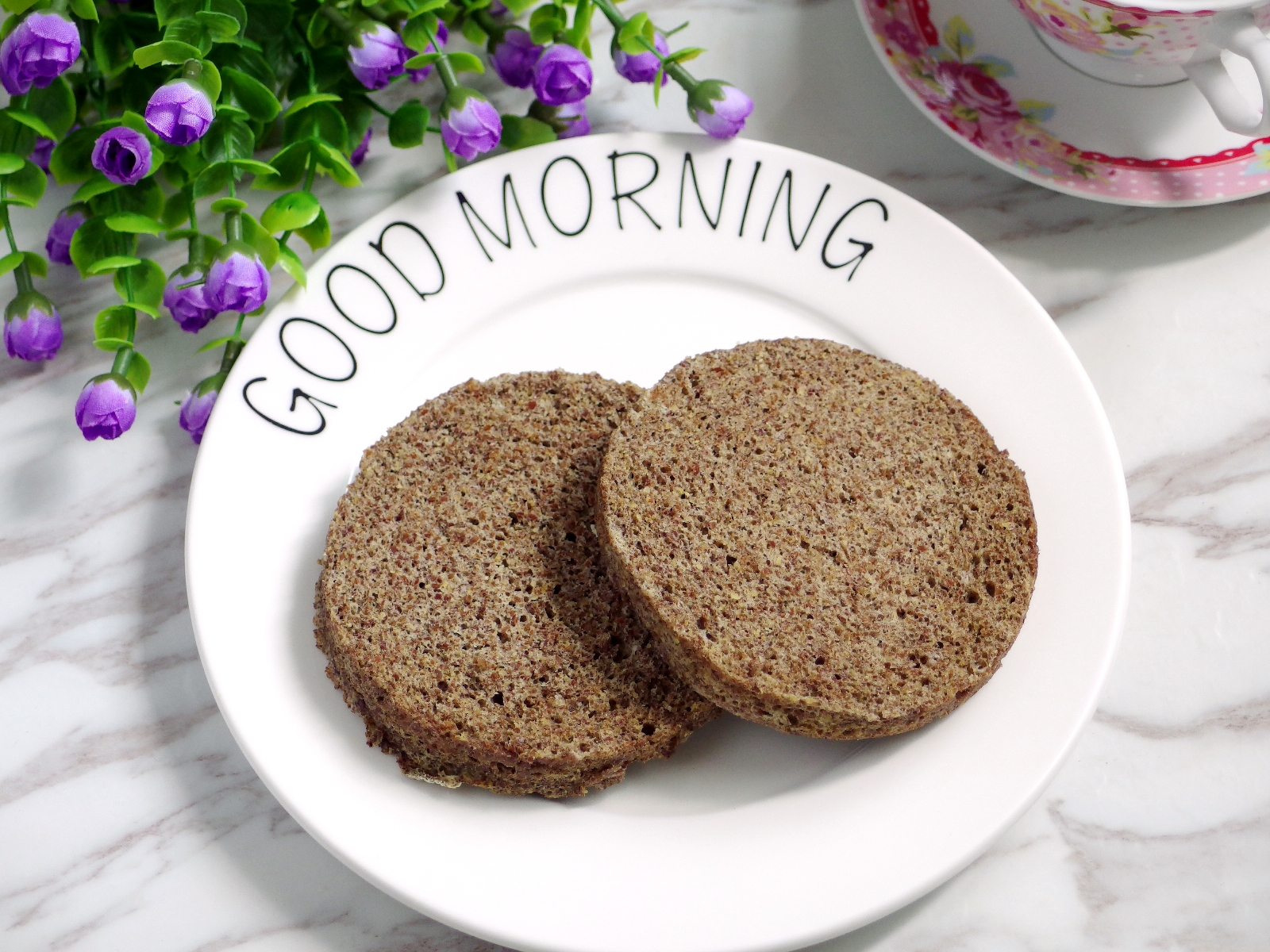 3-Minute Microwave Flaxseed Bread